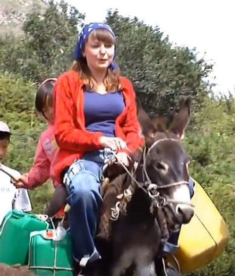 Women Riding Small Ponies Donkeys Mini Horses Vk Mini Horse