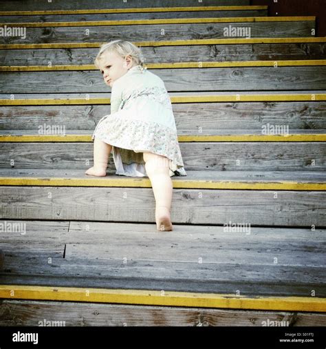 Child Climbing Stairs Stock Photo 309821026 Alamy