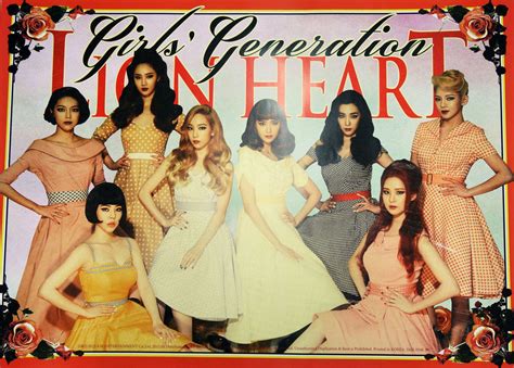 Girls Generation Snsd Lion Heart Official Poster Choice Music La