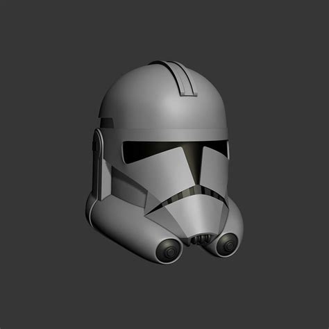 Echo Phase 2 Helmet 3d Printable Clone Trooper Helmet Phase 2 Star