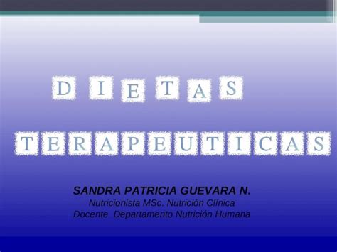 Ppt Sandra Patricia Guevara N Nutricionista Msc Nutrición Clínica