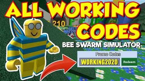 However, your character will participate in the life of the bees, an interesting and unique touch that has given it the popularity it has. All BEE SWARM SIMULATOR CODES 2020 (WORKING) - YouTube