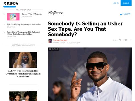 Somebody Is Selling An Usher Sex Tape Are You That Somebody