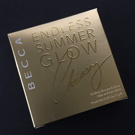 becca cosmetics endless summer glow chrissy teigen collection review and swatches a very sweet