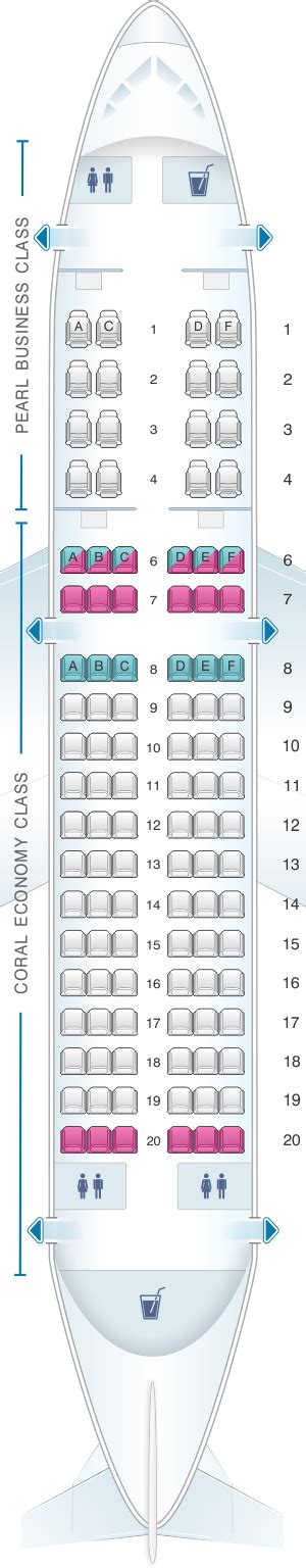 Seat Map Etihad Airways Airbus A319 Seatmaestro