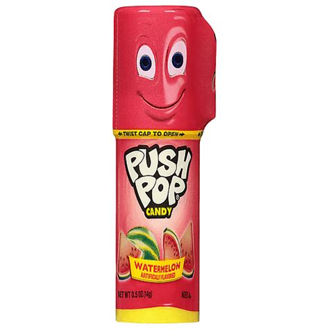 Push Pop Candy Watermelon 05 Oz Lollipops And Suckers Market Basket