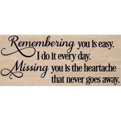 Remembering You Is Easy Wooden Block Decal Sticker Graphic