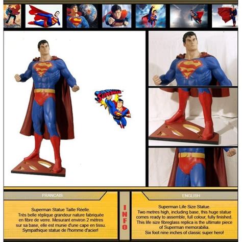 Superman Classic Statue Taille Réelle Figurines Rakuten