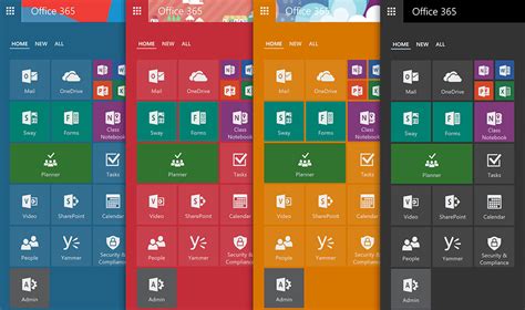 New Office 365 App Launcher Adds Tabbed Layout Resize Able Movable Tiles