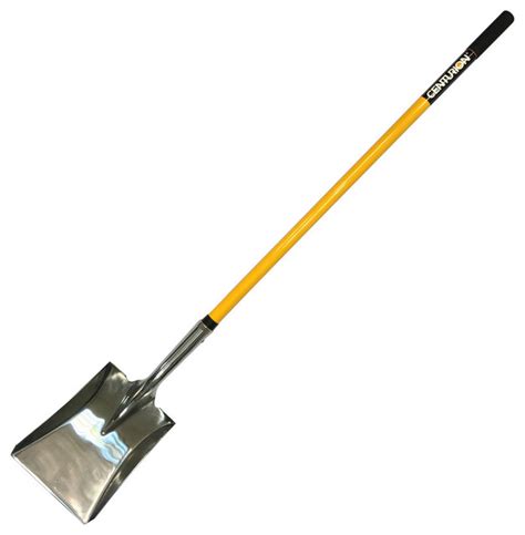 Centurion Stainless Steel Sturdy Long Handle Square Point Shovel