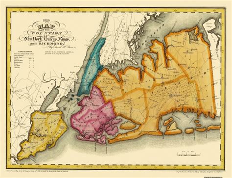 Nyc 5 Boroughs Map 1829 1 London Reconnections
