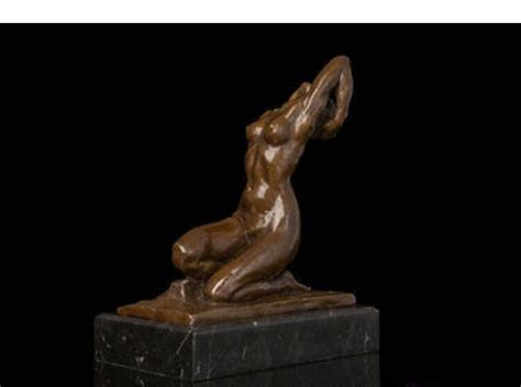 Art Deco Skulptur Nackte Frau Nackte M Dchen Bronze Statue Statue Girl