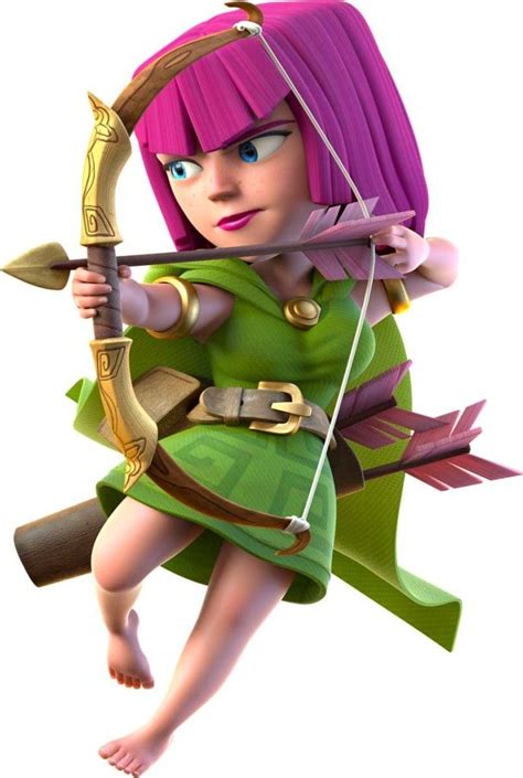 Clash Of Clans Archer X Clash Royale Personagens Personagem Em D