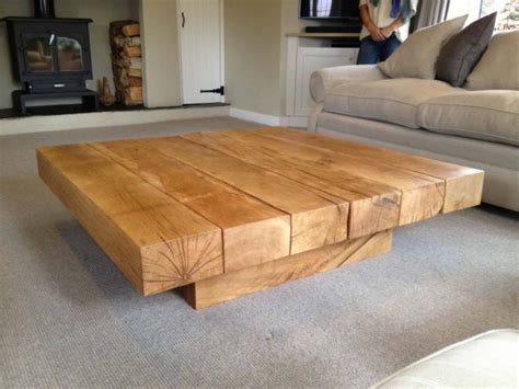 2023 Popular Large Square Oak Coffee Tables