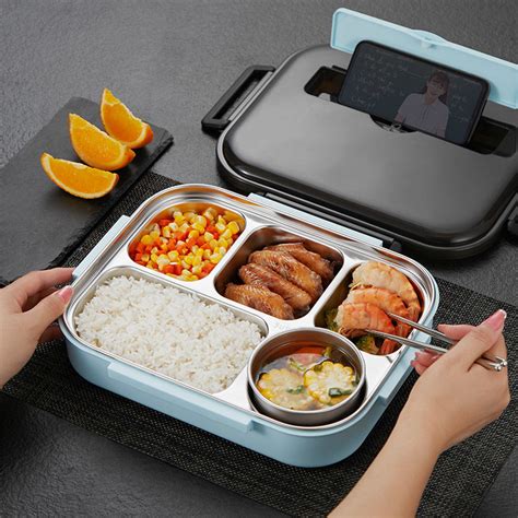 Lunch Box Stainless Steel Thermo Lunch Box Adults Kid Lunch Box