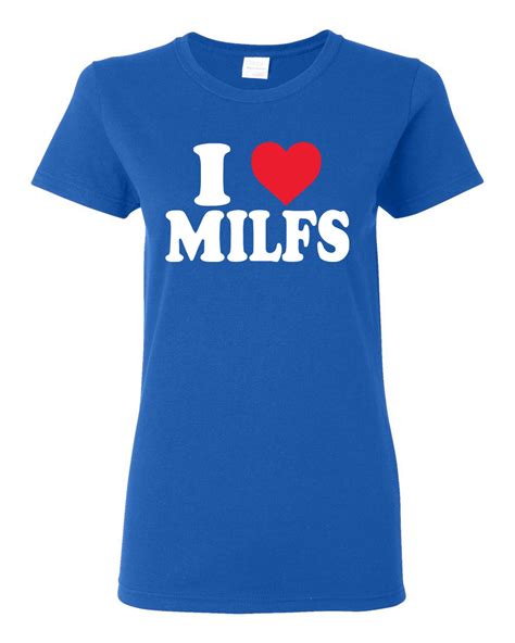 i love milfs i heart hot moms r rated humor womens graphic etsy