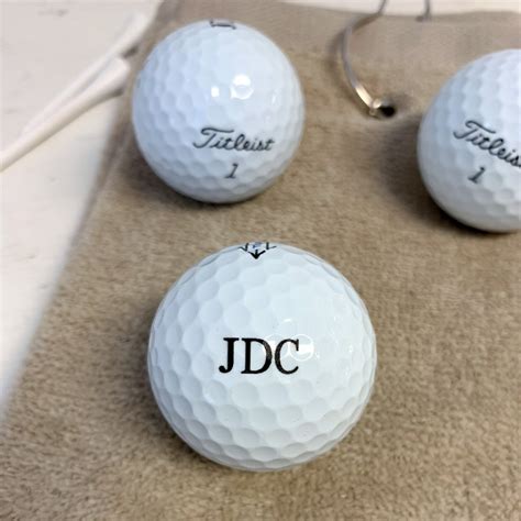 Personalized Titleist Golf Balls Sleeve Of 3 Monogrammed Golf Etsy