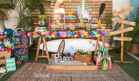 Beach Surf Birthday Party Ideas Photo 1 Of 26 Catch My Party Teen Beach Party Summer