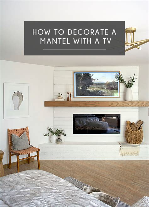 Fireplace mantel decor ideas with tv above. How To Decorate A Fireplace Mantel With Tv Above ...