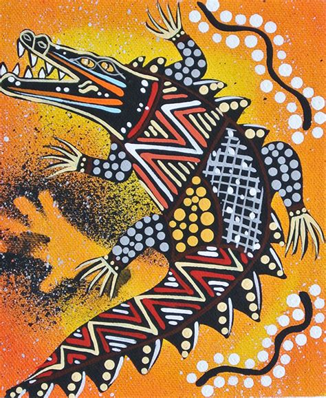 Crocodile Dreaming Doongal Aboriginal Art