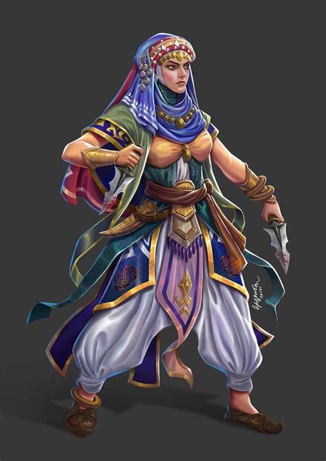 Artstation Arabian Female Warrior