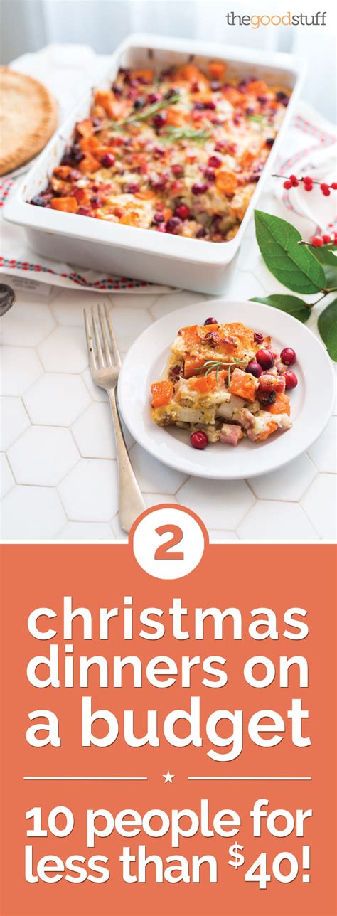 Our festive menu for two makes the most of smaller birds and dainty desserts, so christmas dinner will be even more special. 2 Christmas Dinners on a Budget: Serve 10 for Less Than $40! - thegoodstuff