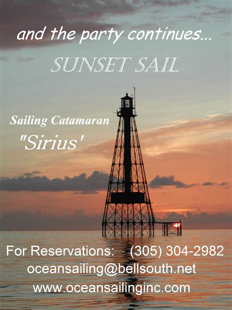 Sailing Catamaran Sirius Sunset Cruises Marathon Florida Keys