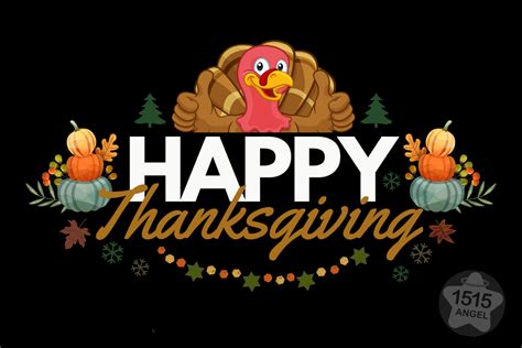 Happy Thanksgiving Turkey Clipart Png Graphic By 1515angelstudio