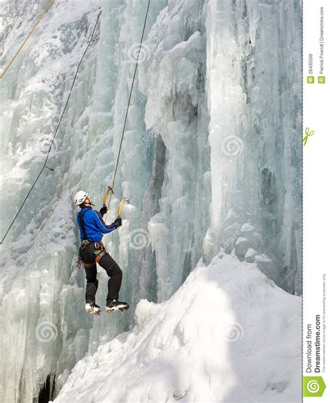 Ice Climbing In South Tyrol Italy Editorial Stock Image Image Of