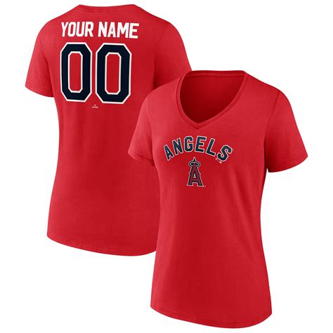 Womens Los Angeles Angels Fanatics Branded Red Personalized Winning