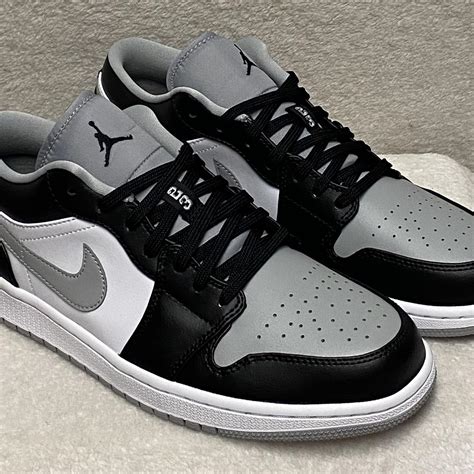 Nike Air Jordan 1 Low Shadow Mens Size 95 Blacklt Grey Sneakers