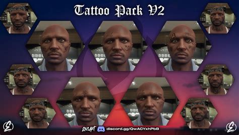 Face Tattoo Pack V2 For Mp Malefemale Gta5