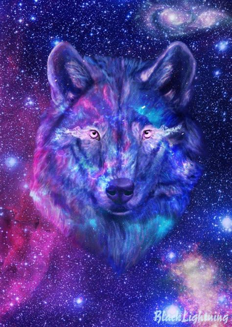 Galaxy Wolf Wallpapers Wallpaper Cave