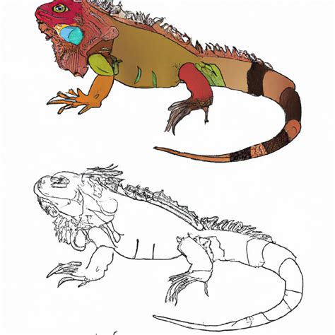 Desenhos De Iguanas Coloridas Para Imprimir E Colorir The Best Porn Website