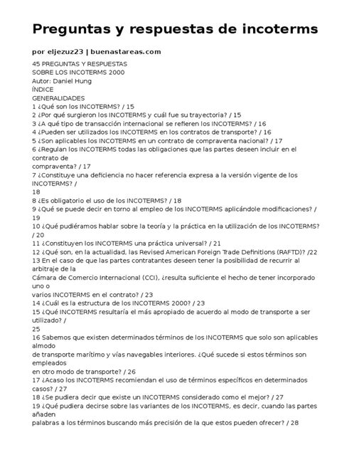 PDF Preguntas Y Respuestas De Incoterms 08 12 2010 1 DOKUMEN TIPS