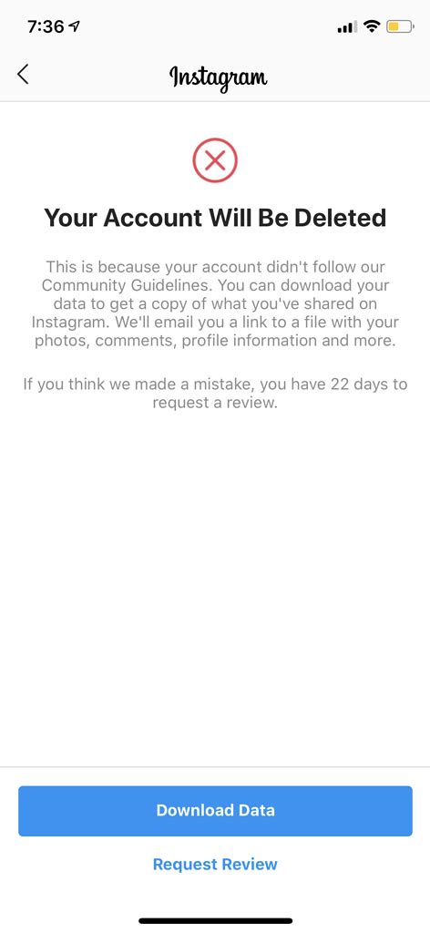 account ban account removal instagram marketing mp social