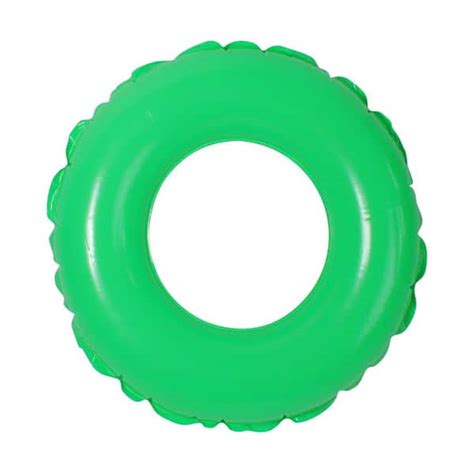 pool central 24 in green inflatable inner tube float 32039568 the home depot