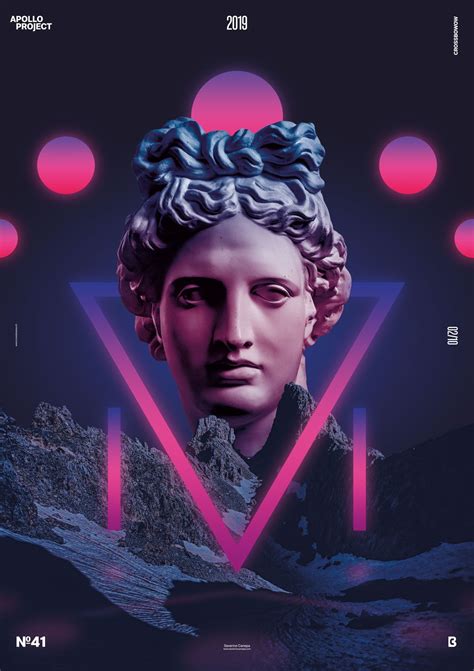 Photo Manipulation Between A Mountain At Night Apollos Statue And