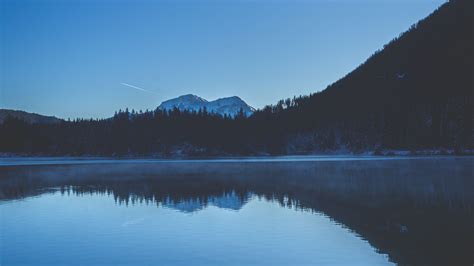 Download Wallpaper 1920x1080 Mountains Lake Trees Reflection Water