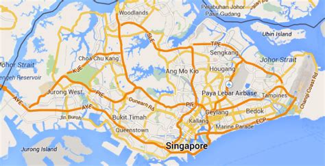 Large transport map of singapore. Road map of Singapore | Singapore | Asia | Mapsland | Maps ...