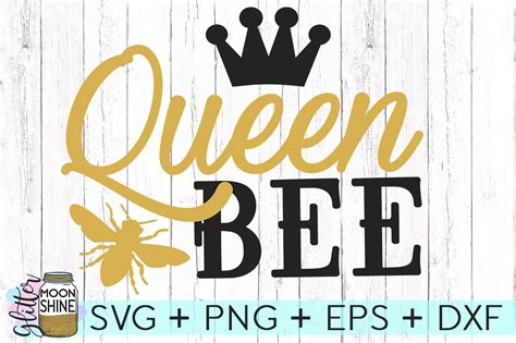 free queen bee crown svg 460 svg png eps dxf file