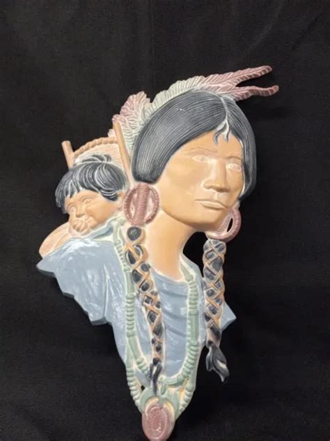 vintage 1970 s sexton native american indian metal wall hanging decor 23 00 picclick