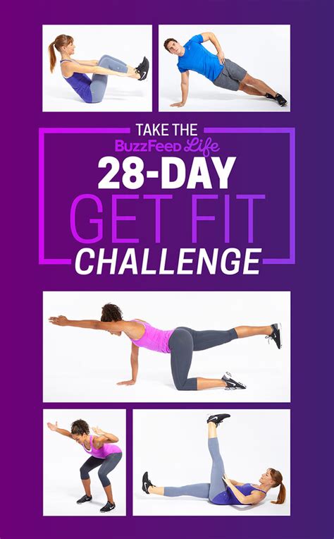 28 Day Workout Challenge By Age Free Printable