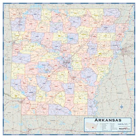 Arkansas Counties Map With Names