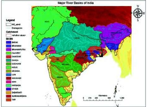 River Basins Of India Map Map Of World
