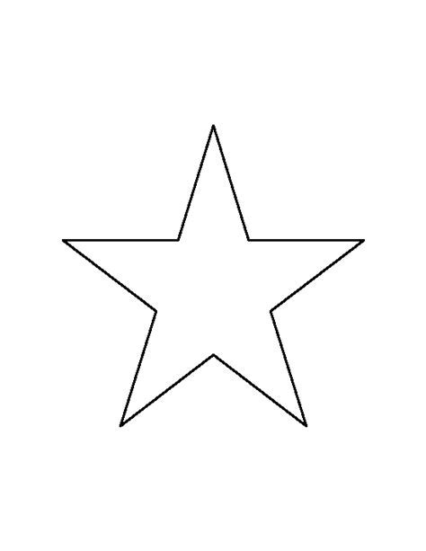 6 Inch Star Template Printable