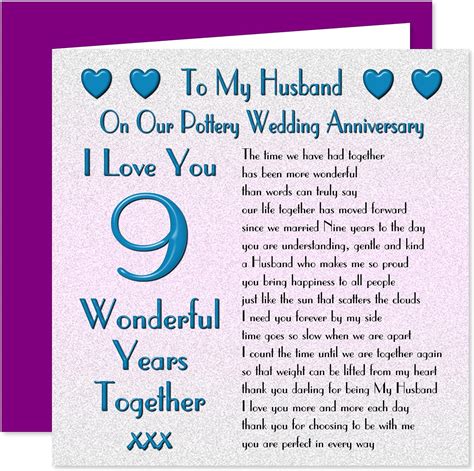 My Husband Th Wedding Anniversary Card On Our Pottery Anniversary