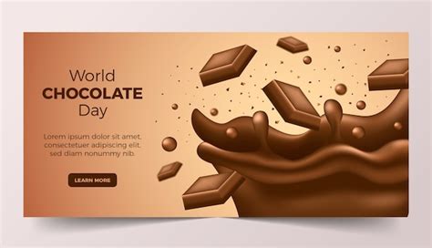 Free Vector Realistic World Chocolate Day Banner