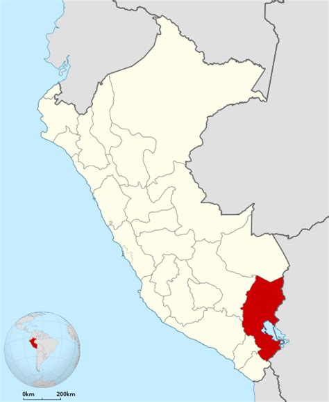 Mapa Puno Ubicacion En Peru