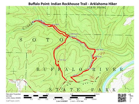 Buffalo Point Indian Rockhouse Trail 3 Mi Arklahoma Hiker